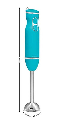 Batidora De Mano De Acero Inoxidable Marca Chefman Azul