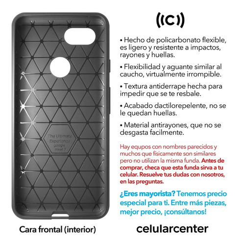 Funda Premium Pixel 3 Case Protector Cover Carcasa Tpu