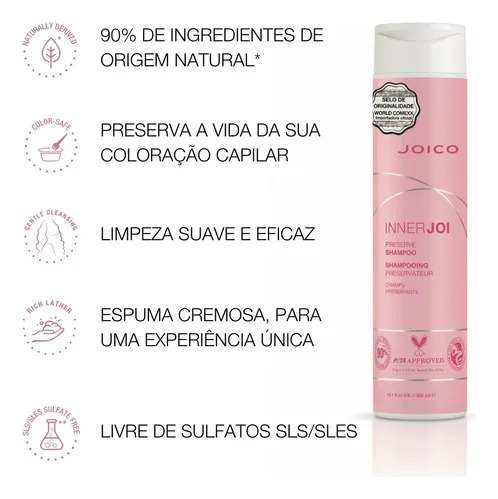 Kit Shampoo E Condicionador Innerjoi Preserve 300ml - Joico