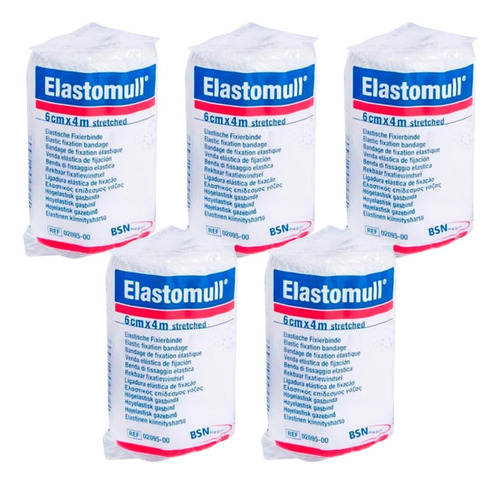 Pack 5 U Elastomull (6 Cm X 4 M) - Deltamed