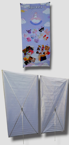 Xbanner Araña Porta Lona O Tela 80x1.80 Resistente Aluminio