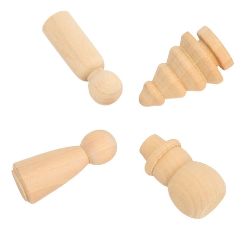 Muñecas De Madera En Blanco, Sin Acabado, Para Hacer Tú Mism