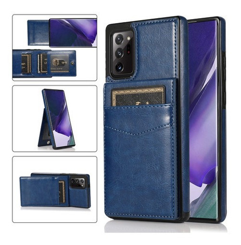 Funda De Color Liso Con Soporte Para Samsung Galaxy Note20 U