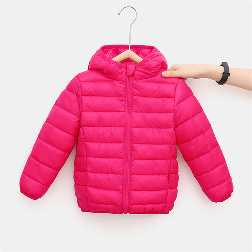 Chaqueta De Plumón Ligera Para Niños Y Niñas Con Capucha