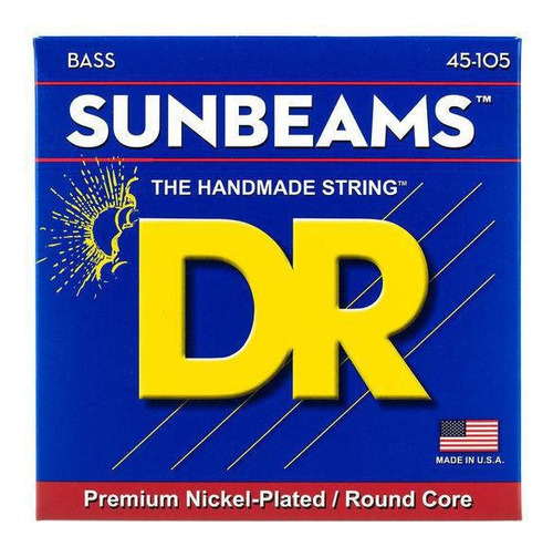 Encordoamento Drstrings Sunbeam Baixo 4 Cordas 45-105 Niquel