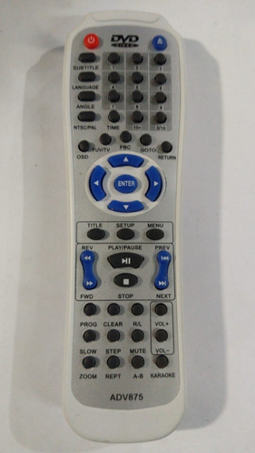 Imagen 1 de 2 de Control Remoto Avd 875 Audiologic
