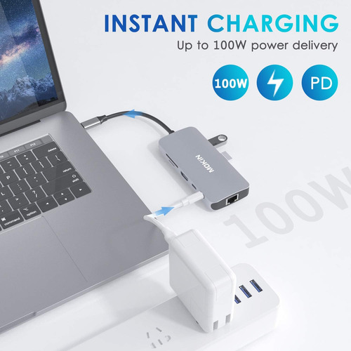 Adaptadores Usb C Para Macbook Pro/air,mac Dongle Con 3 ...