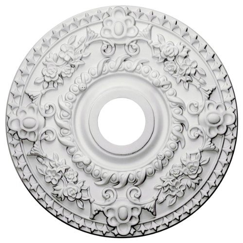 Ekena Millwork Cm18ro Rose Techo Medallion, 18  Od X 3 1/2  