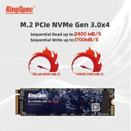 Disco Sólido Interno Kingspec Ne-1tb 1tb Pcie Nvme