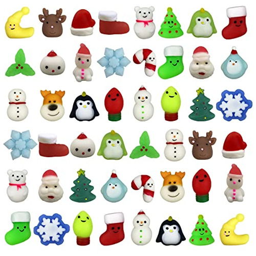 48 Pcs Christmas Mochi Squishy Toys Squishies Juguetes ...