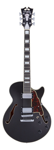 Guitarra eléctrica D'Angelico Premier SS single-cutaway de arce black flake brillante con diapasón de arce