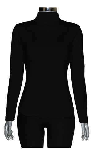 Blusa Térmica (afelpada) De Lycra, Cuello Alto, Unitalla