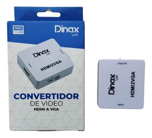 Adaptador Conversor De Vídeo Hdmi A Vga 1080p Full Hd