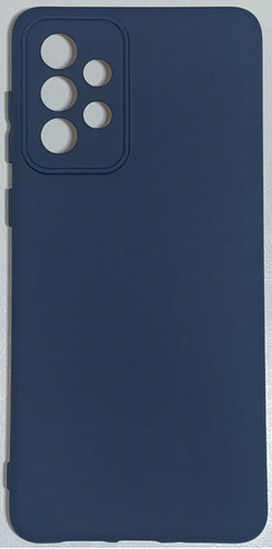 Capa silicone cover Genérica Galaxy Aveludada azul-escuro para Samsung Linha A A73 6.7 de 1 unidade