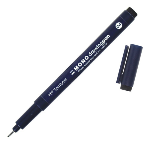 Rotulador Negro Microfibra De 0.4mm Drawing Pen Tombow