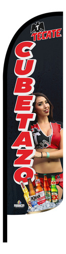 Funda Para Bandera Publicitaria Cubetazo 4x1 Cubetazo Tecate