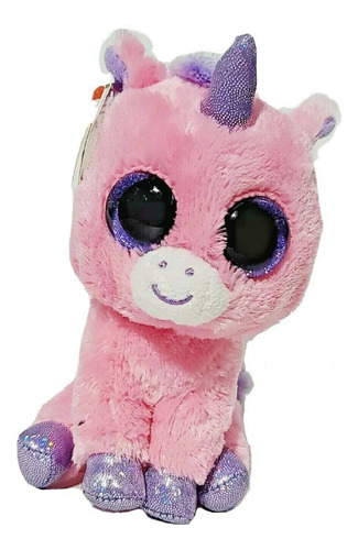 Ty Beanie Boos Magic Unicornio Rosado Ojos Glitter Año 2013