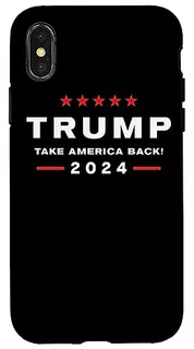 Funda Para iPhone X/xs Donald Trump 2024 Take America Back E