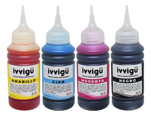 Combo De Tinta Recarga Profesional Ivvigu Para Epson 3800