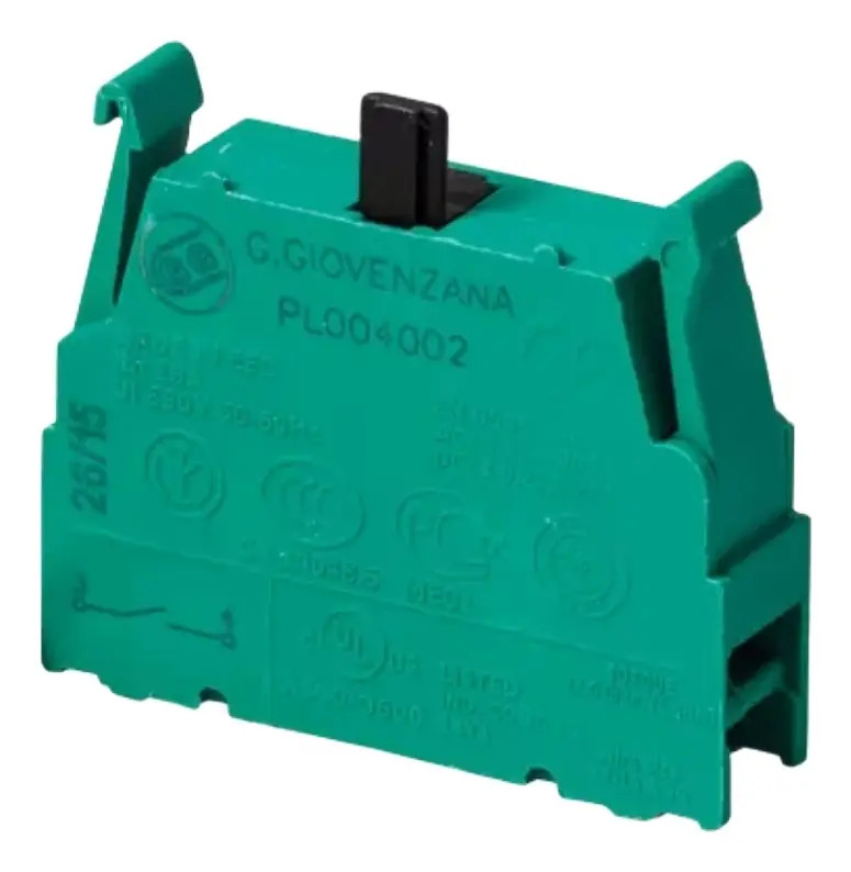 Botón Pulsador Giovenzana Pl004002 Verde
