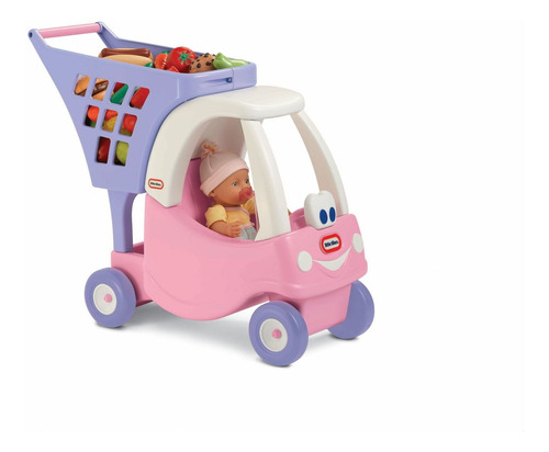 Imagen 2 de 2 de Carro De Supermercado Cozy Coupe Lila Little Tikes.