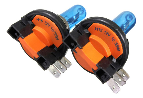 Pack-2 (h15) Bombillas Halógenas Para Delanteros 12v