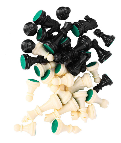 Juego De Ajedrez Internacional De Plastic Chessmen Set Compl