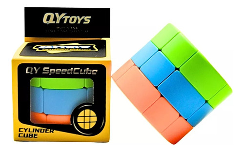 Cubo Magico 3x3x3 Profissional Cilíndrico Qiyi Cor Da Estrutura Stickerless