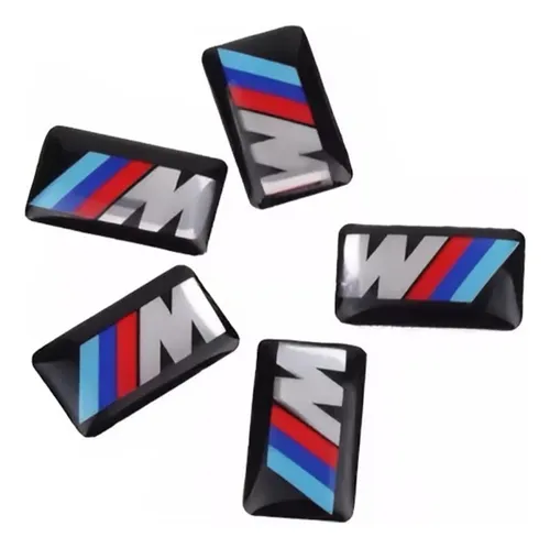 5 Emblemas Bmw M Para Rines O Timon Valor X5 Unidades