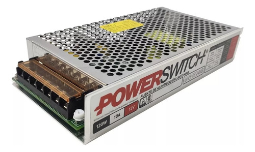 Fuente Switching 12v 10a 120w Metálica Powerswitch Tira Led