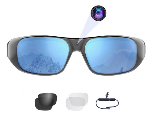 Oho - Lentes De Camara, 1080p Con Memoria Integrada De 64 Gb