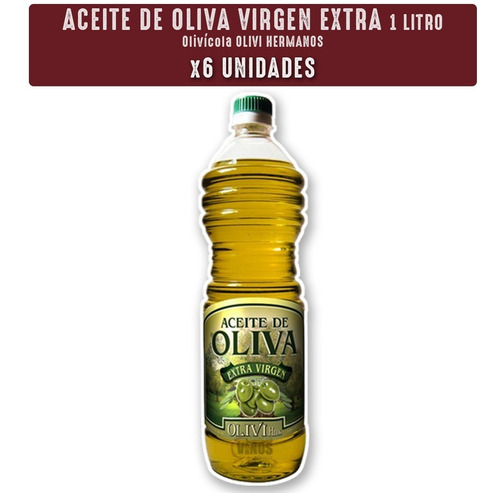 Aceite De Oliva Olivi Extra Virgen 1l Caja X 6 Unidades