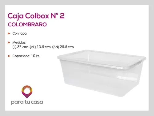 Caja organizadora plastica con division apilable