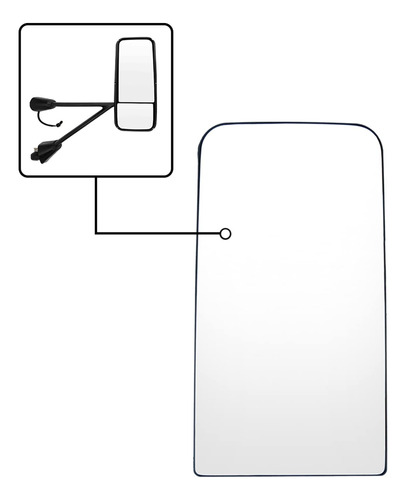Espejo Calefactado Descongelacion Principal Para Kenworth