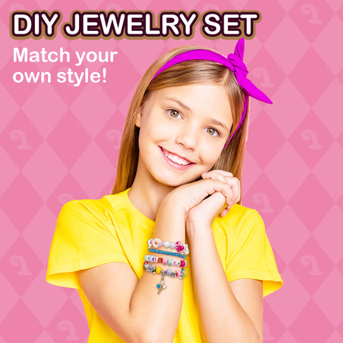 Set De Fabricación De Pulseras Para Niñas, Conjunto De Joyas