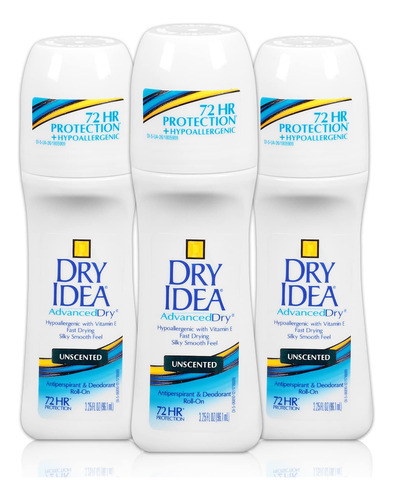 Dry Idea Desodorante Antitranspirante En Rollo Sin Perfume,.