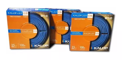 Cable Unipolar 2.5mm X 25m Kalop Extraflexible Categoria 5
