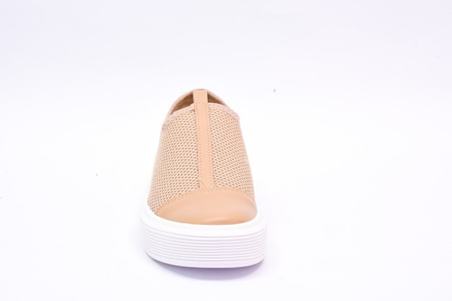Zapatillas Urbanas Beira Rio Beige Con Dorado Para Mujer