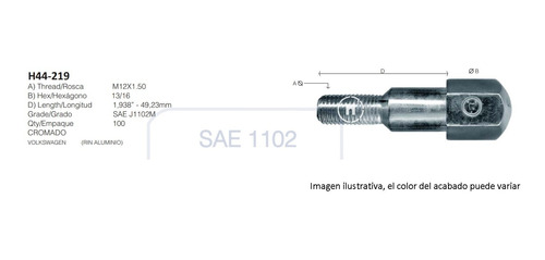 Birlos Cromados Para Rines De Aluminiovw Pointer 2005 Kit 4