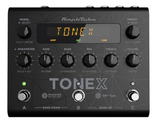 Pedal de efecto AmpliTube TONEX  negro