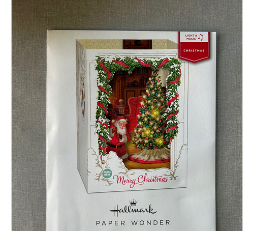 Tarjeta Navideño Hallmark Decorativo Con Musica Importado
