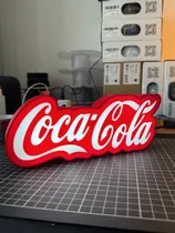 Comprar Cartel Cuadro Luminoso Coca Cola Logo Led Deco