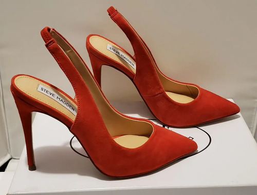 Zapatos Zapatillas Tacones Steve Madden Dulce Roja De Ante | Meses sin  intereses