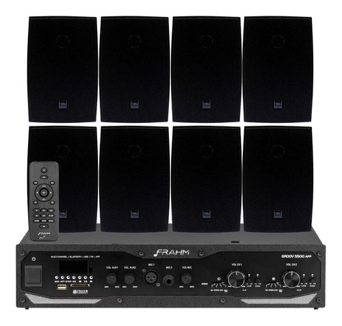 Sonido ambiental Pool Area Slim 5500 + 08 Boxes Jbl C621