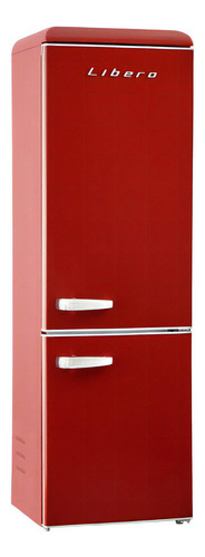 Refrigerador Retro 300 Litros Lrb-310dfrr Rojo Libero