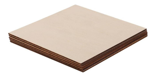 Letrero De Madera En Blanco 5 Piezas 120x120 Mm