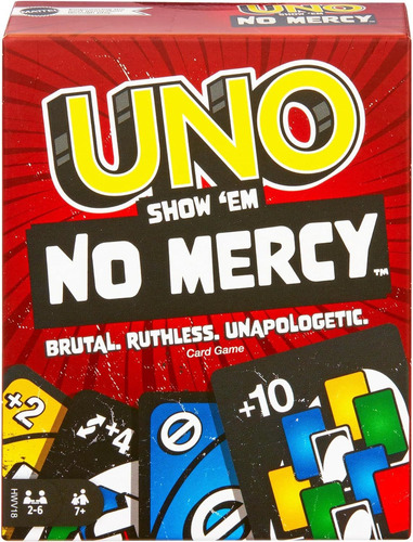 Uno Juego De Cartas No Mercy Para Niños De 7 Año En Adelante