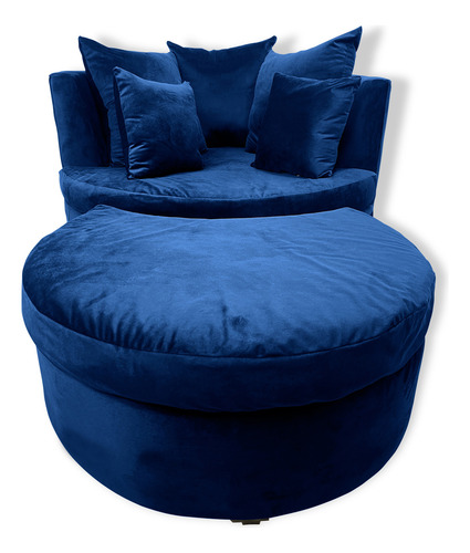 Sillón Moderno Puff Vintage Salas Recamara Hogar
