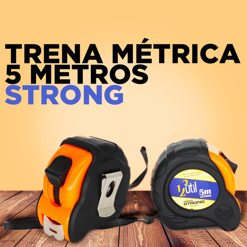 Imagem 2 de 6 de Trena Métrica 5metrosmanual Freio Premium Precisão Multiuso