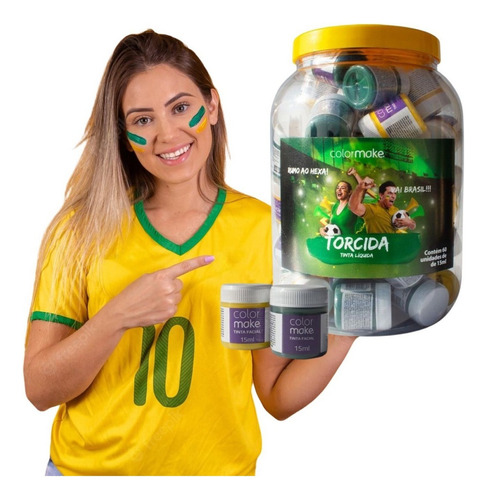 2 Maquiagem Para Copa Do Mundo Verde E Amarelo Color Make